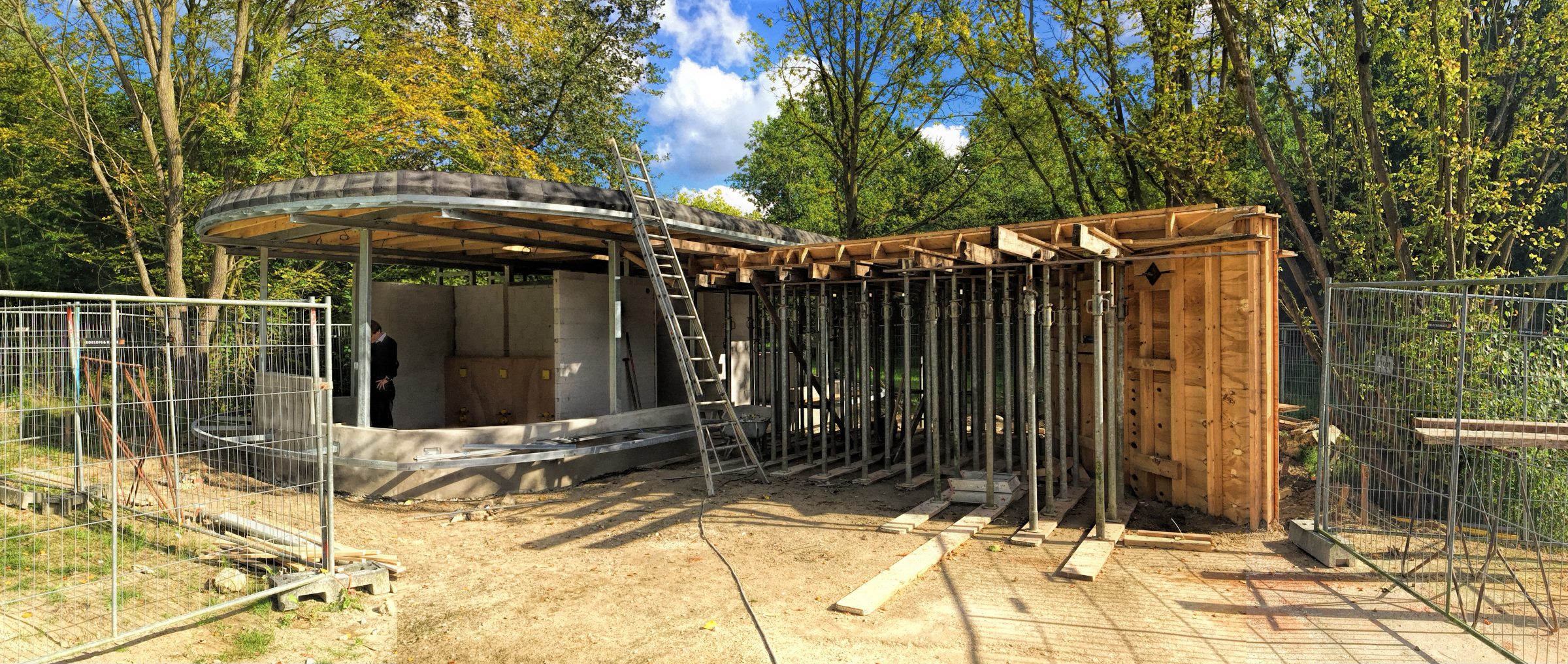 Sanitary pavilions on Scoutinglandgoed Zeewolde take shape a design and built by MOST Architecture