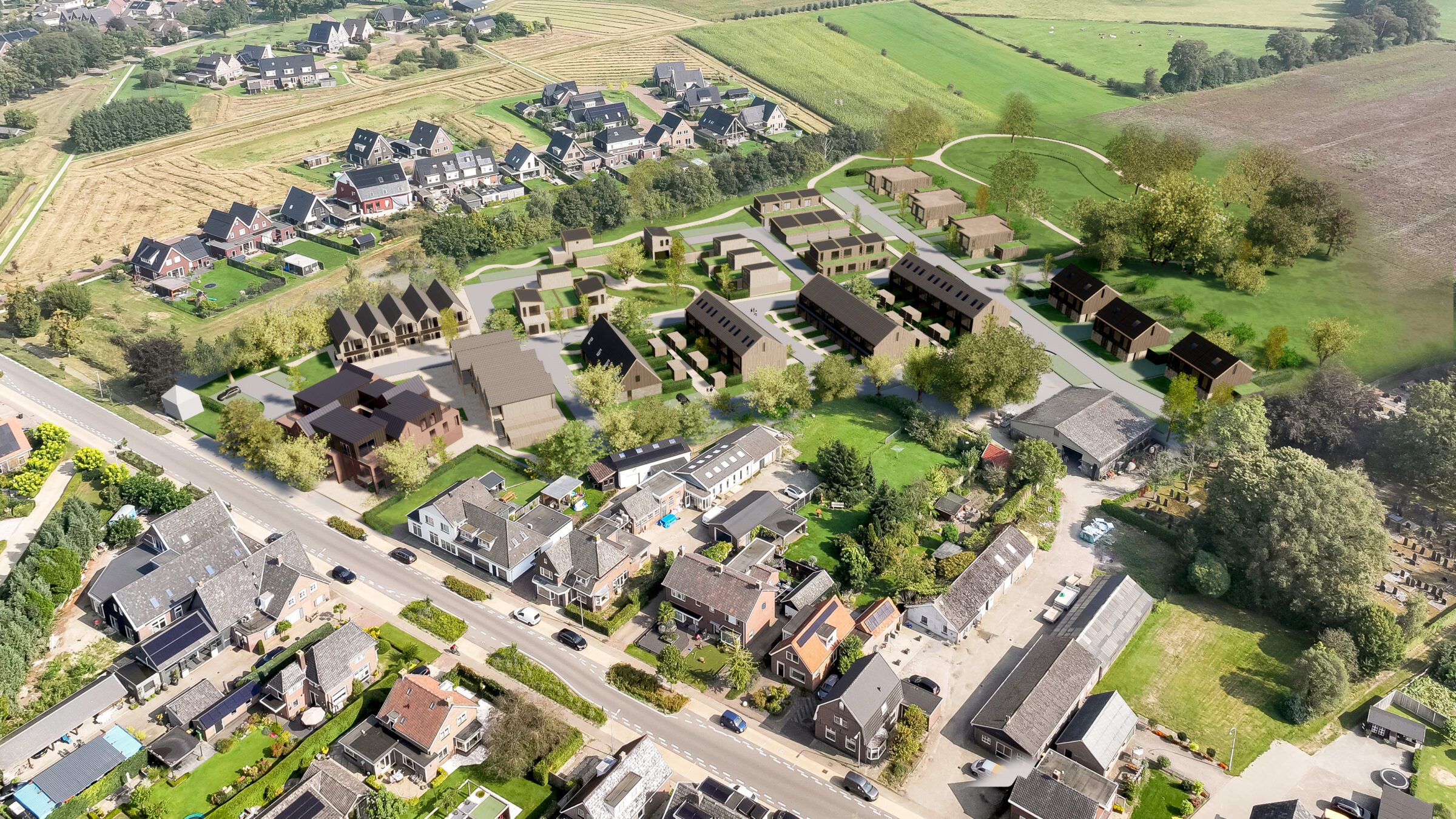 IJsseldal Wesepe Aerial view MOST Architecture