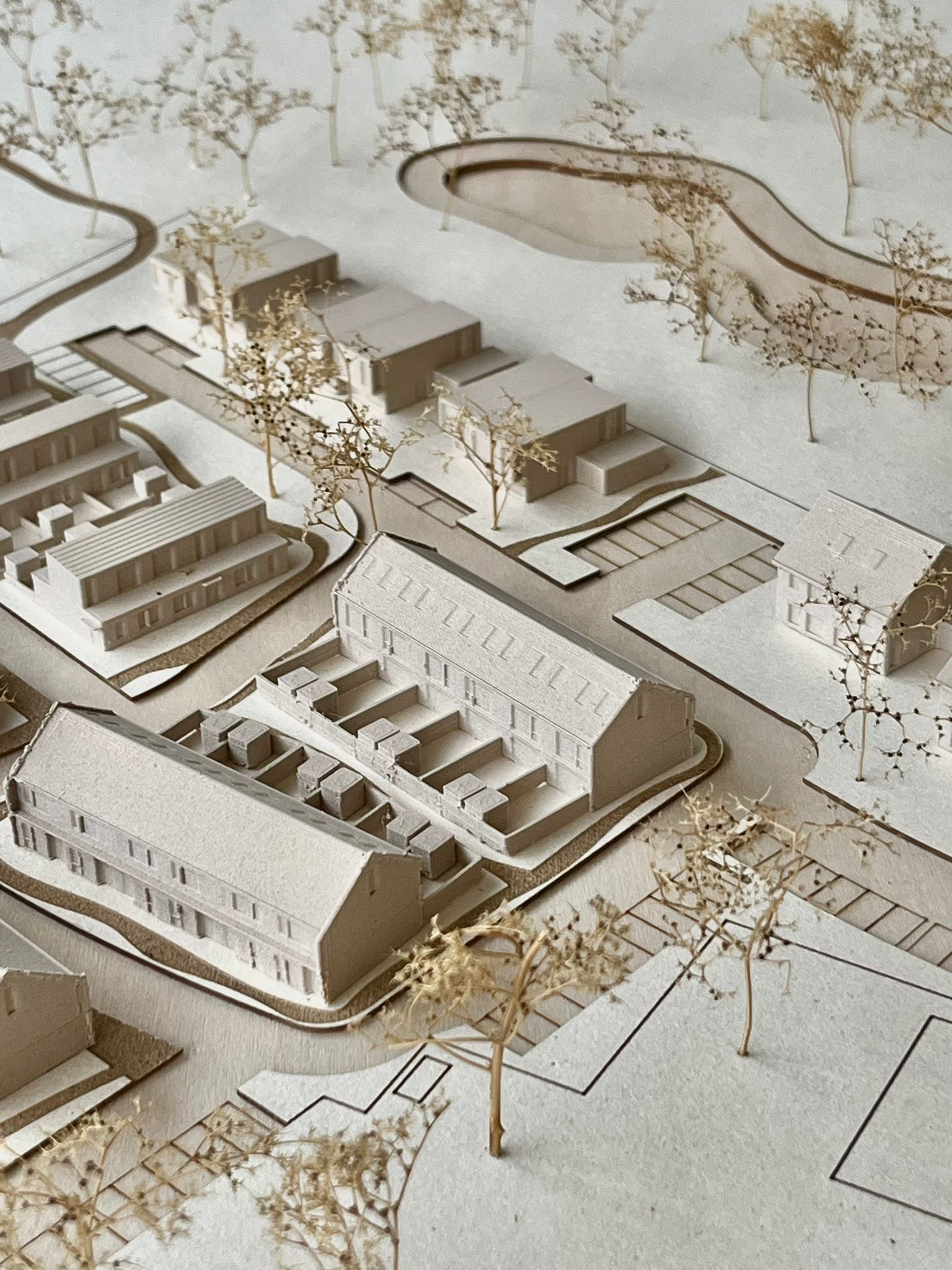 IJsseldal Wesepe maquette rijwoningen MOST Architecture Rotterdam