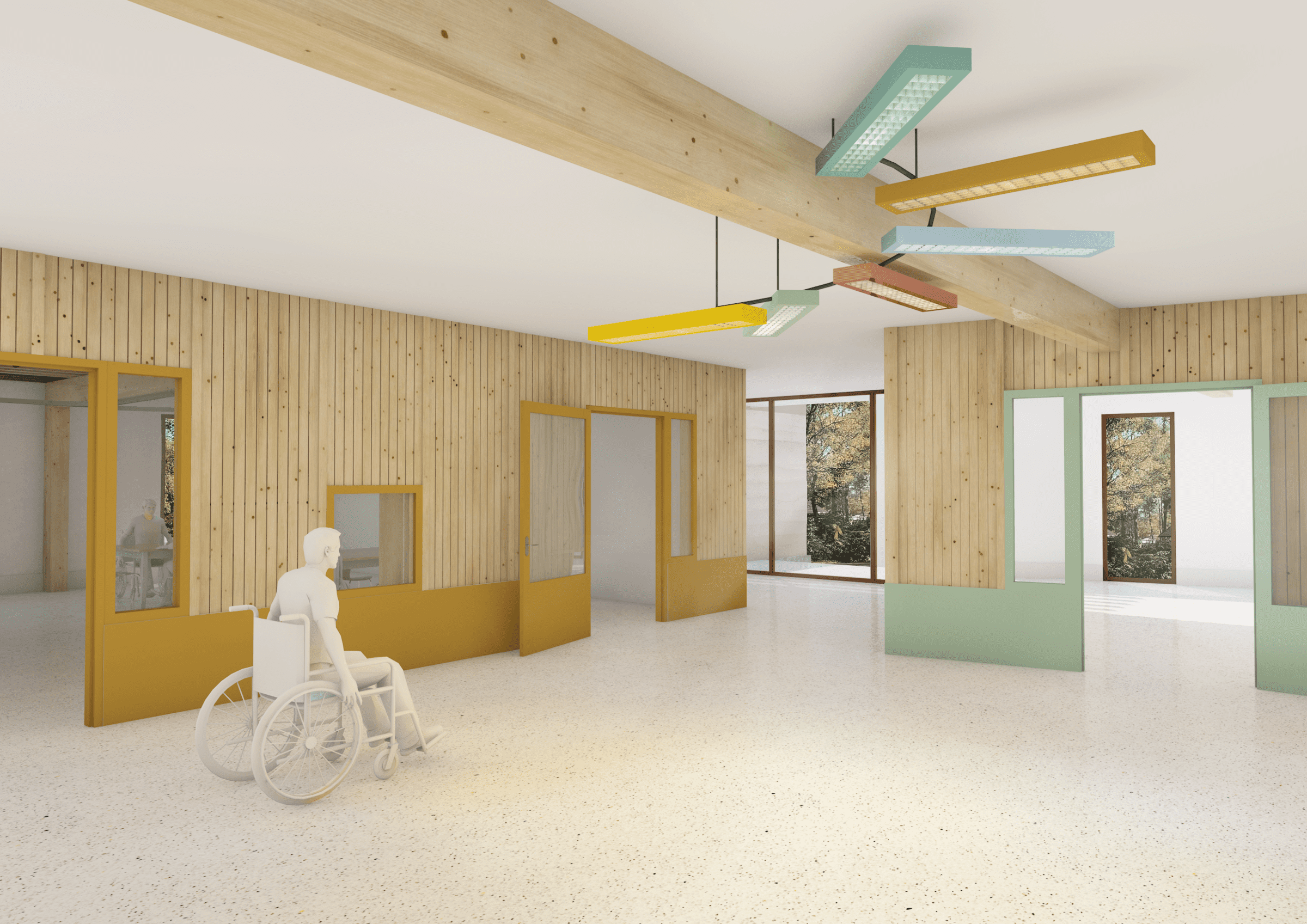 MOST Architecture Sherpa zorg Dagbesteding Baarn Emeroordlaan centrale ruimte