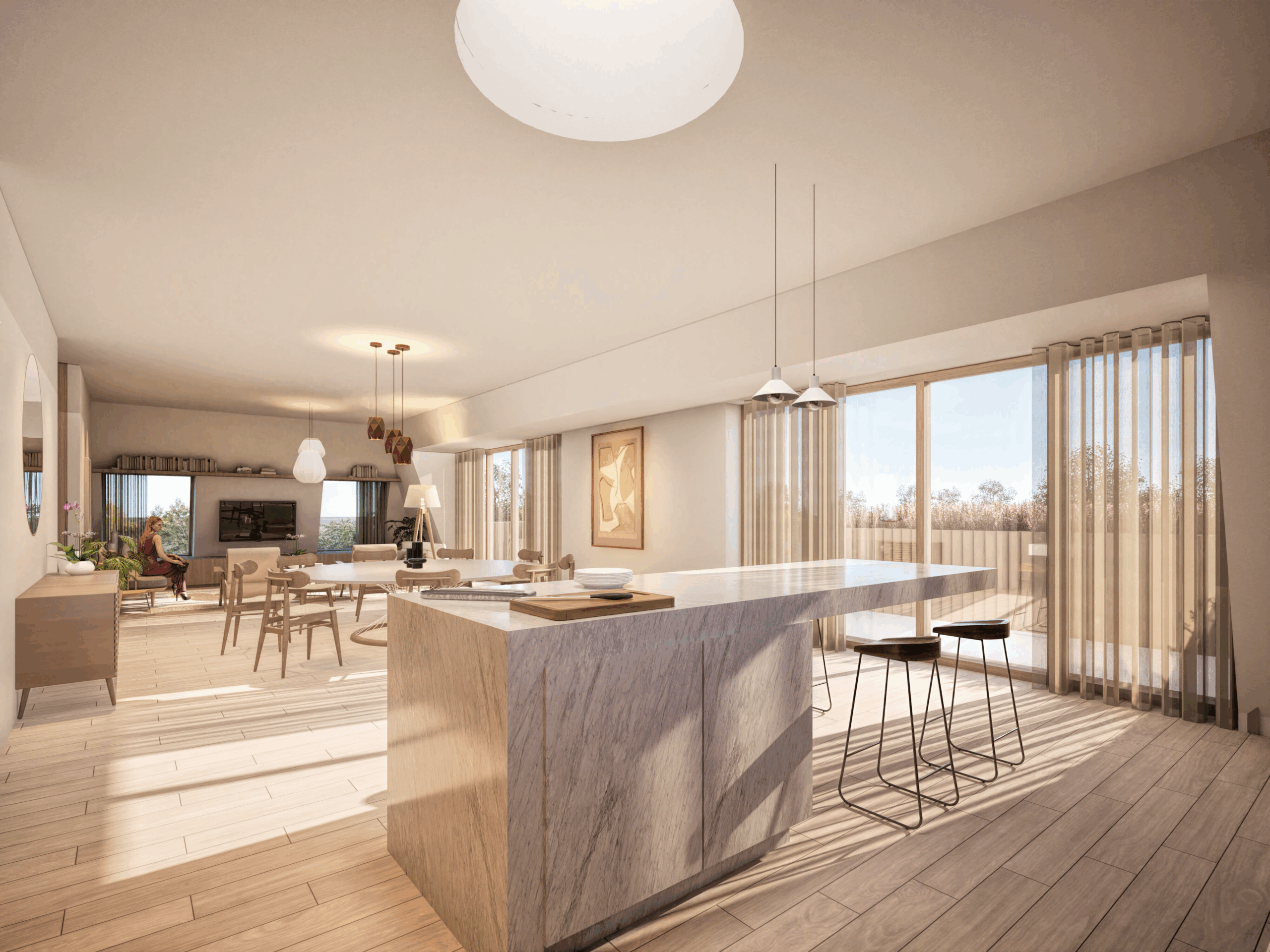 Steenbergen penthouse Vista Gummarus Keuken living interior design MOST Architecture Rotterdam
